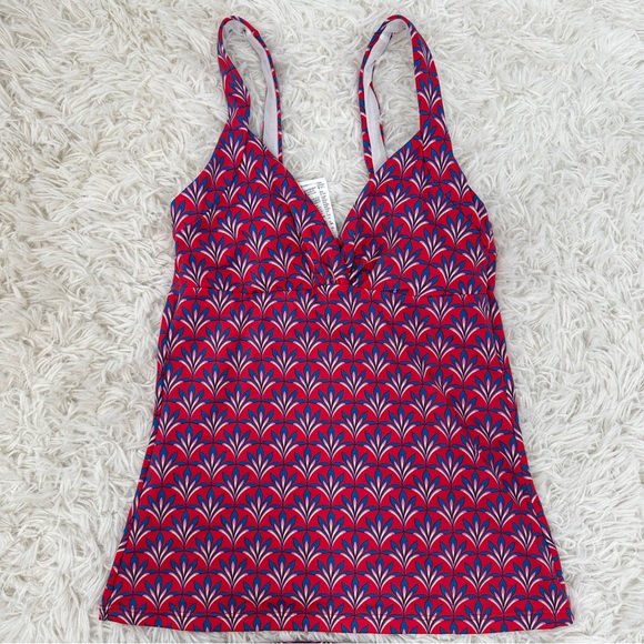 Boden Red and Blue Tankini Swimsuit Bikini Set 4/6 - Picture 8 of 8